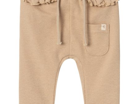 Lil Atelier Irish Cream Melange Olana Pants For Discount