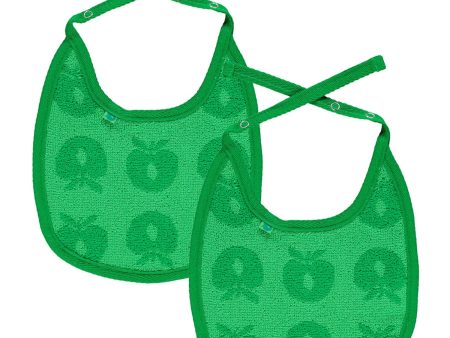 Småfolk Green 2 Pak Lille Bib Med Æbler Sale