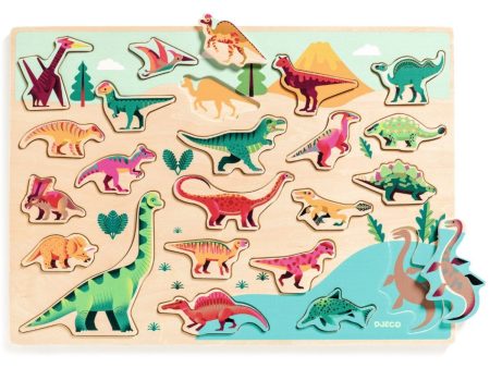 Djeco Wooden jigsaw puzzle, dino Hot on Sale