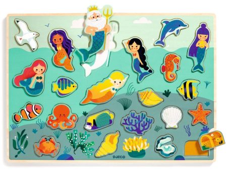 Djeco Wooden Jigsaw Puzzle, Sea For Discount