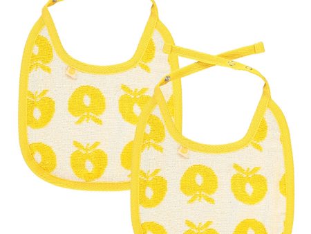 Småfolk Yellow 2 Pak Lille Bib Med Æbler Supply