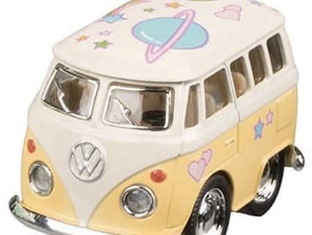 Goki Volkswagen Bus Yellow w. Print Hot on Sale