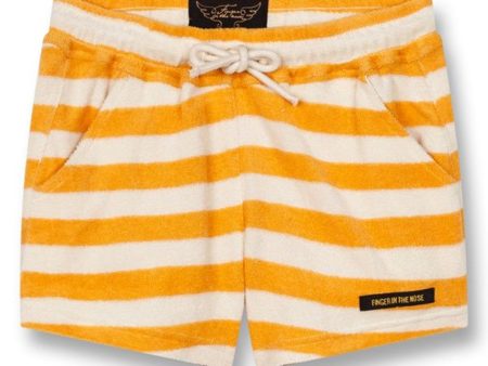 Finger In The Nose Trinity Knitted Mini Shorts Mandarin Stripes Online