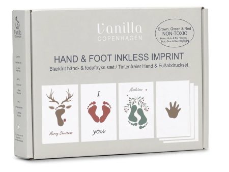 Vanilla COPENHAGEN Christmas Hand & Foot Inkless Pads Kit 3 Pack Supply