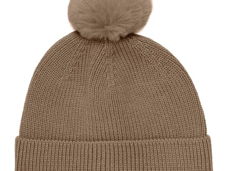 En Fant Pine Bark Hat m. Fake Fur Hot on Sale