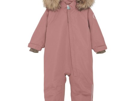 En Fant Burlwood Baby Snowsuit m. Fake Fur Online Hot Sale