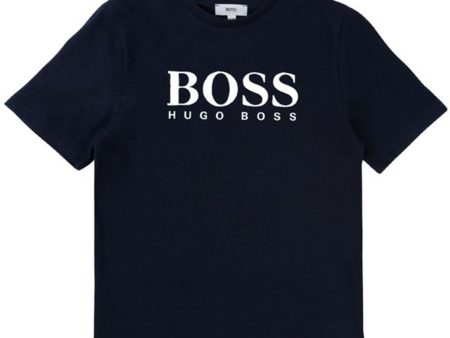 Hugo Boss Boy Short Sleeves Tee-shirt Navy Supply