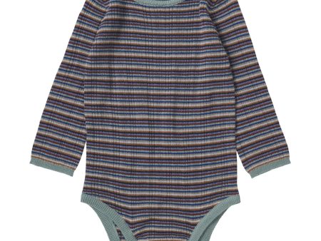 FUB Multi Stripe Baby Rib Bodysuit Ls Online Hot Sale