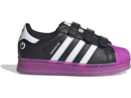 adidas Originals Core Black Purbur Cloud White Superstar Led Lights Cf C Sneakers For Discount