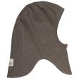 Huttelihut Brown Melange Balaclava Cotton Rib Online Sale