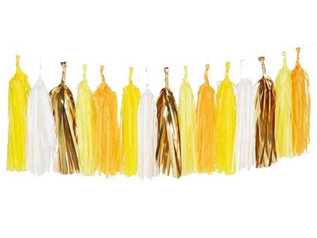 Meri Meri Tassel Guirlande Yellow For Cheap