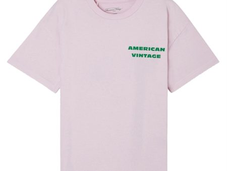 American Vintage T-shirt Fizvalley Guimauve Vintage Online Sale