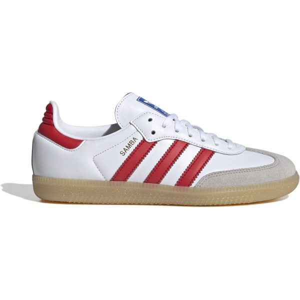 adidas Originals Cloud White Collegiate Red Gum Samba Og J Sneakers Cheap