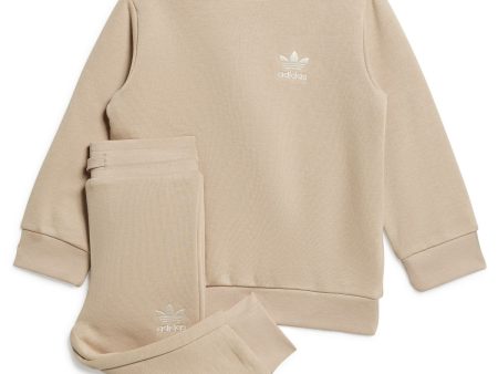 adidas Originals Magic Beige Crew Sweat Set Online Hot Sale