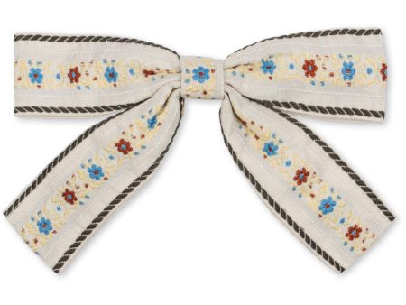 Konges Sløjd Beige Ribbon Bowie Hair Clip Online now