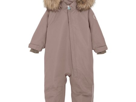 En Fant Pine Bark Baby Snowsuit m. Fake Fur Sale