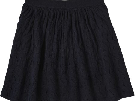 FUB Dark Navy Pointelle Skirt on Sale