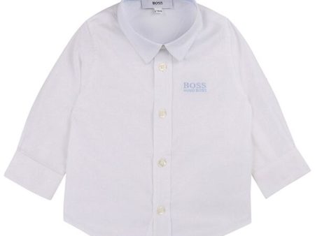 Hugo Boss Baby Long Sleeved Shirt White Supply