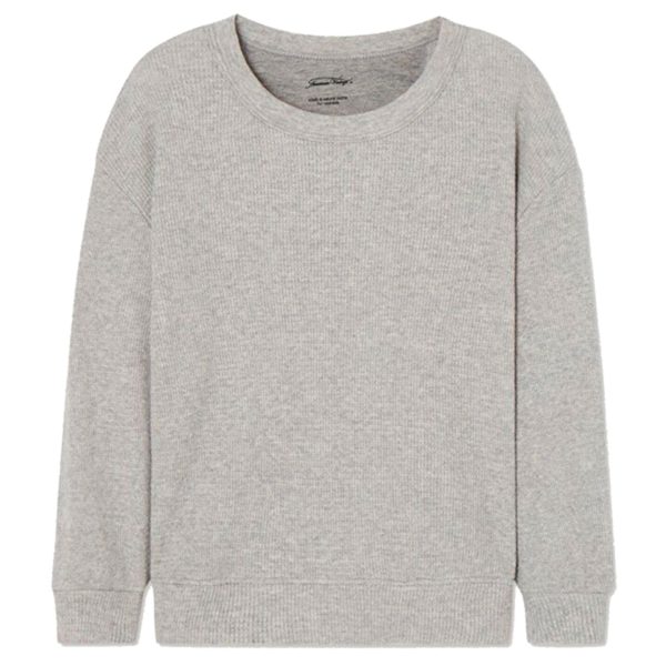 American Vintage Long Sleeve T-shirt Pumbo Heather Grey Online