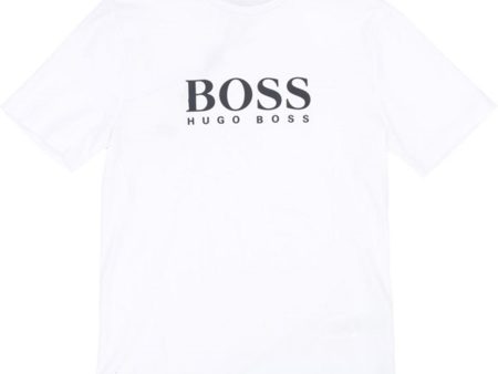 Hugo Boss Boy Short Sleeves Tee-shirt White Online