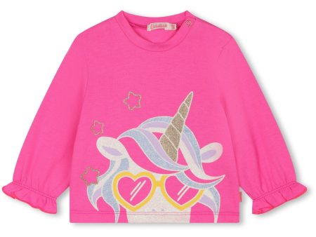 Billieblush Pink Long Sleeve T-Shirt Discount